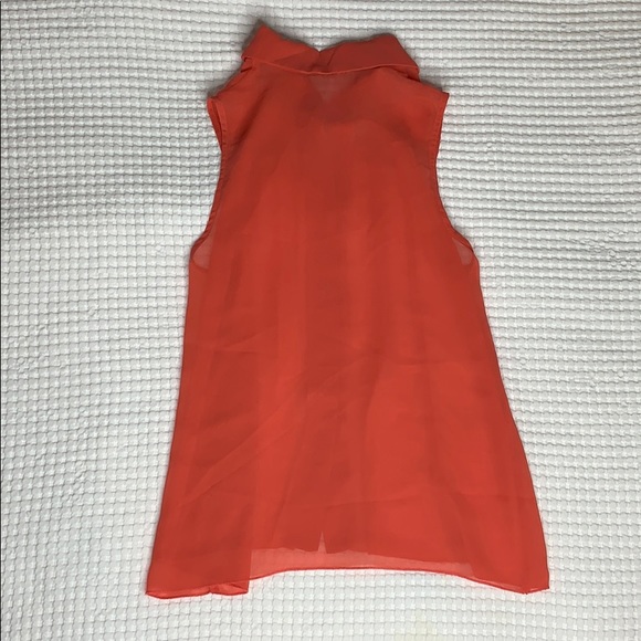 Charlotte Russe button-down blouse color-salmon - Picture 5 of 6